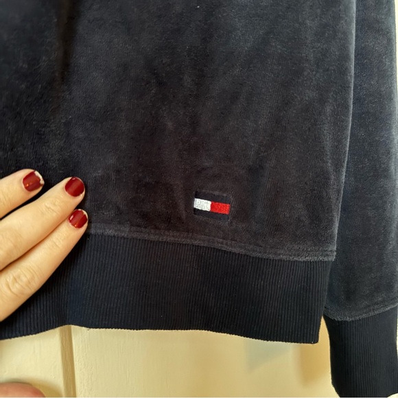 Tommy Hilfiger Velour Hoodie - Picture 4 of 6